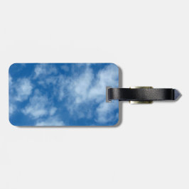 Étiquette À Bagage Ciel bleu avec nuages Photographie de la nature
