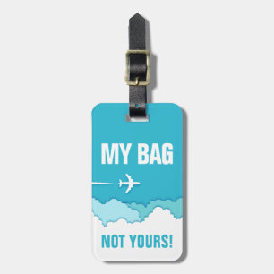 Étiquette À Bagage Ciels conviviaux   Mon sac ! Pas le vôtre