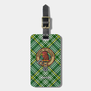 Étiquette À Bagage Cimier de coq Clan Currie sur Tartan