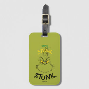 Étiquette À Bagage Citation de Mister Grinch Stink Stank Stunk