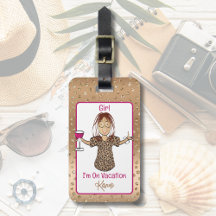 Citation drôle de femme de dessin animé Vacances A