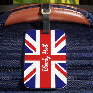 Étiquette À Bagage Citation drôle de l'Humour britannique Bloody Hell