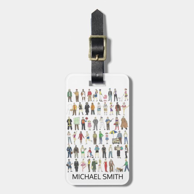 Étiquette À Bagage Citoyens de New York (Devant Vertical)