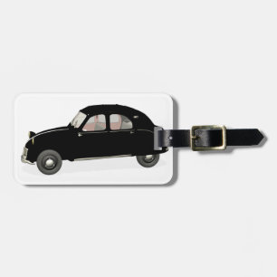 Étiquette À Bagage Citroen noir 2CV