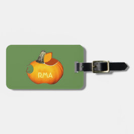 Étiquette À Bagage Citrouille d'orange de Sun