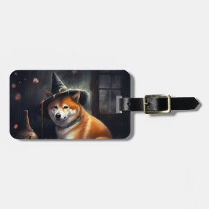 Étiquette À Bagage Citrouilles Shiba Inu Halloween Épouvantables