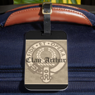 Étiquette À Bagage Clan Arthur Antique