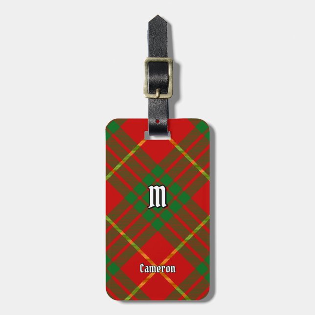 Étiquette À Bagage Clan Cameron Tartan (Devant Vertical)