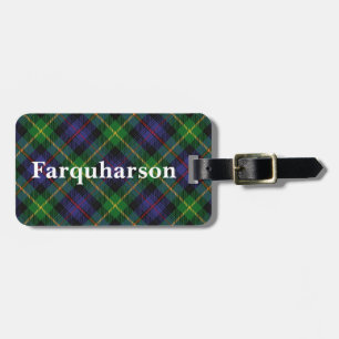 Étiquette À Bagage Clan Farquharson Tartan, ancien écossais
