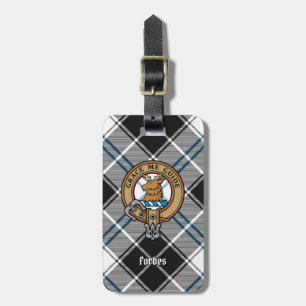 Étiquette À Bagage Clan Forbes Crest sur la robe Tartan