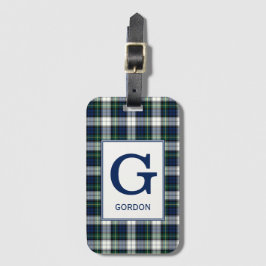 Étiquette À Bagage Clan Gordon habit Tartan Monogrammé