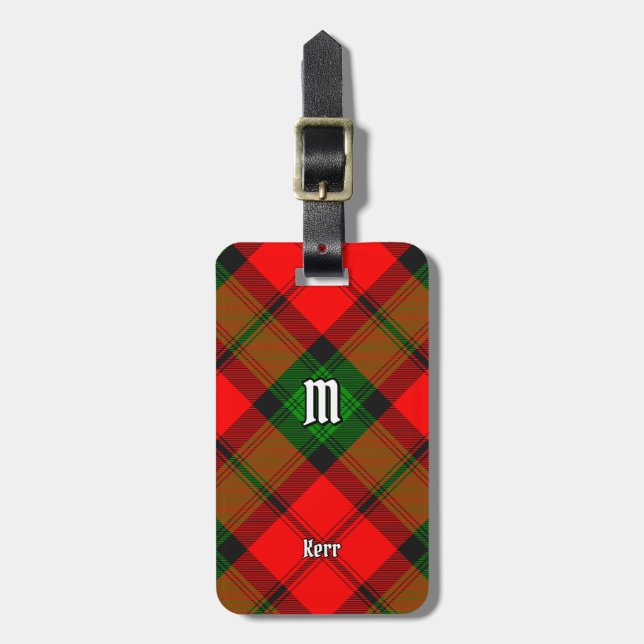 Étiquette À Bagage Clan Kerr Tartan (Devant Vertical)