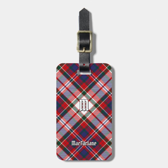 Étiquette À Bagage Clan MacFarlane robe Tartan (Devant Vertical)
