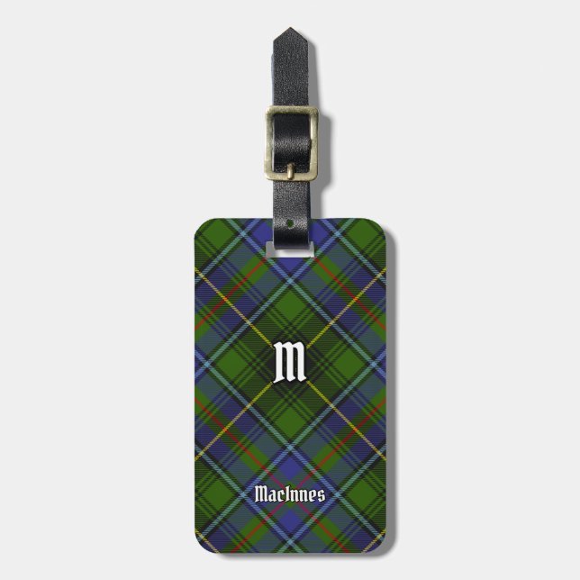Étiquette À Bagage Clan MacInnes Tartan (Devant Vertical)