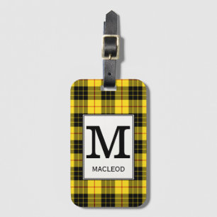 Étiquette À Bagage Clan MacLeod Tartan Monogrammed
