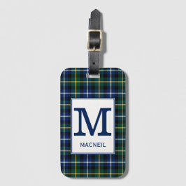 Étiquette À Bagage Clan MacNeil Tartan Monogrammed