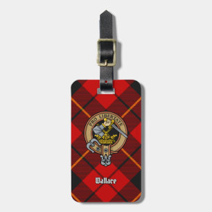 Étiquette À Bagage Clan Wallace Crest sur Tartan