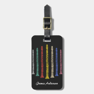 Étiquette À Bagage Clarinets colorés