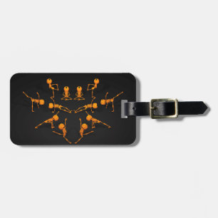 Étiquette À Bagage Classe de Yoga d'Halloween