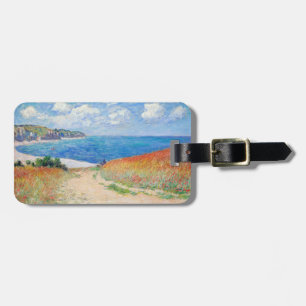 Étiquette À Bagage Claude Monet - Chemin dans les champs de blé à Pou