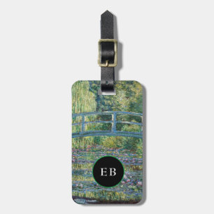 Étiquette À Bagage Claude Monet - Eau Lily étang, Harmonie verte