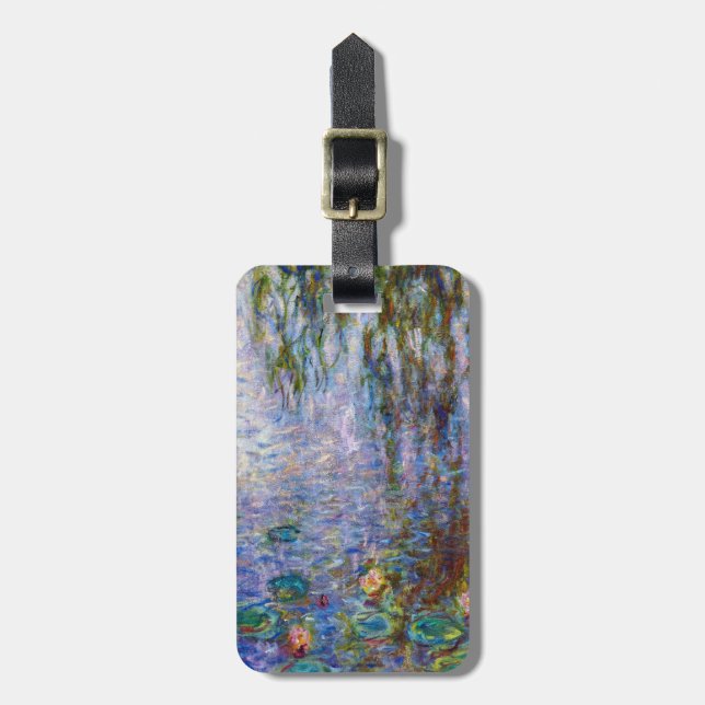 Étiquette À Bagage Claude Monet - Lys d'eau (Devant Vertical)