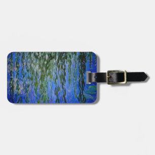 Étiquette À Bagage Claude Monet - Lys d'eau avec saule plumant