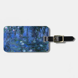 Étiquette À Bagage Claude Monet Nymphéas bleus