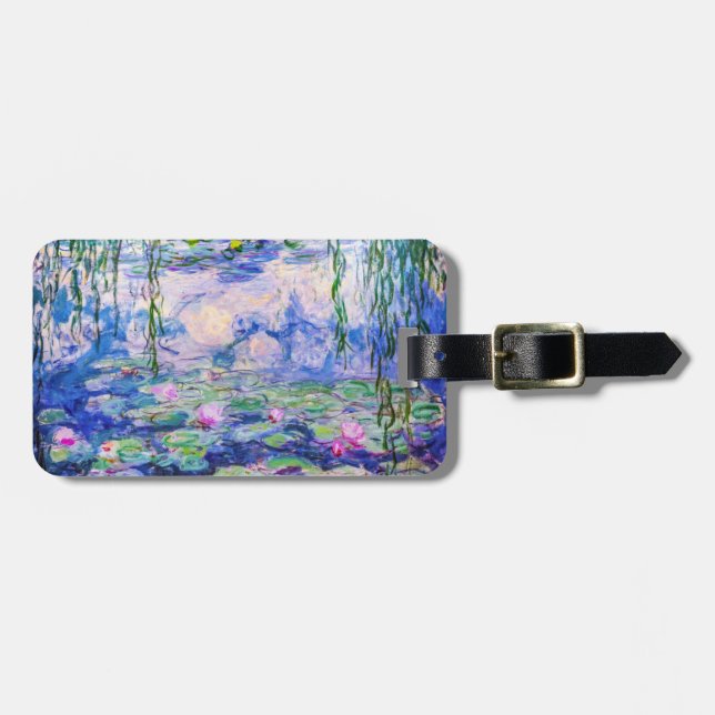 Étiquette À Bagage Claude Monet - Nymphéas / Nymphéas 1919 (Devant horizontal)