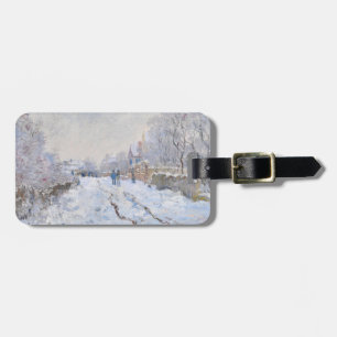 Étiquette À Bagage Claude Monet - Scène de neige à Argenteuil
