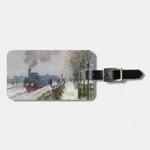 Étiquette À Bagage Claude Monet - Train dans la neige / La Locomotive