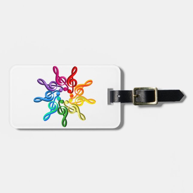 Étiquette À Bagage Clefs de Trebel dans des étiquettes d'un bagage de (Devant horizontal)