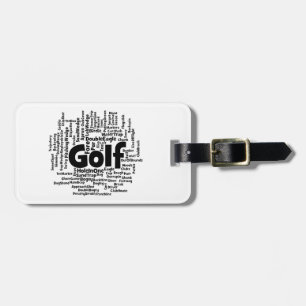 Étiquette À Bagage Cloud Word de golf
