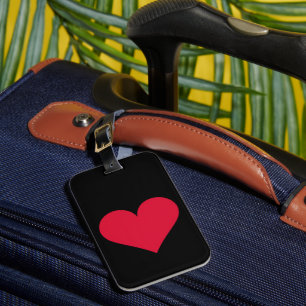 Étiquette À Bagage Cœur Saint-Valentin Amour Cœur