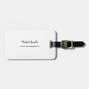 Étiquette À Bagage Coin arrondi à deux côtés Professional Modern Plai