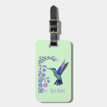 Colibri Design Fleurs Botaniques Amateurs d'oiseau