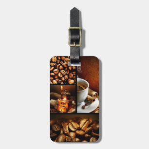Étiquette À Bagage Collage 2 de café