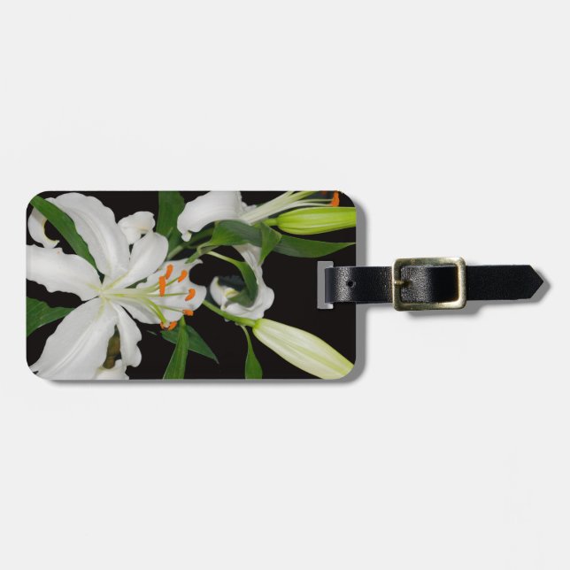Étiquette À Bagage Collection Lily artistique-1 (Devant horizontal)