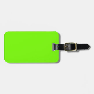 Étiquette À Bagage Collection Rétro Fluoro Lime-Green