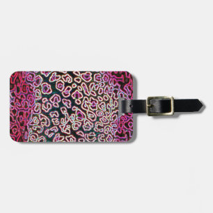 Étiquette À Bagage Collection rose de léopard