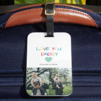 Coloré "Love You Daddy" - Cadeau amusant et plein
