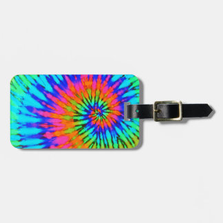 Étiquette À Bagage Colorful Spiral Tie Dye Luggage Tag