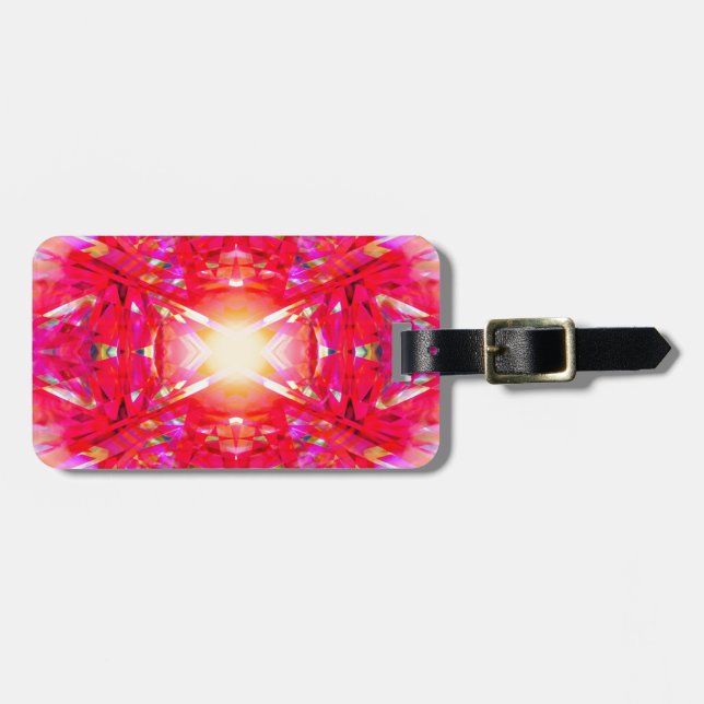 Étiquette À Bagage Colourful kaleidoscope (Devant horizontal)