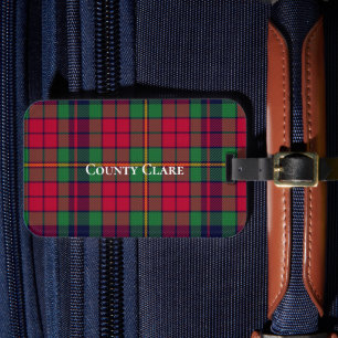 Étiquette À Bagage Comté Clare Tartan