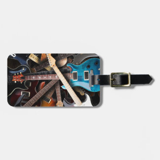 Étiquette À Bagage Concept de guitares électriques