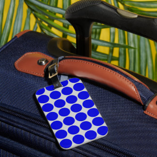 Étiquette À Bagage Conception à pois