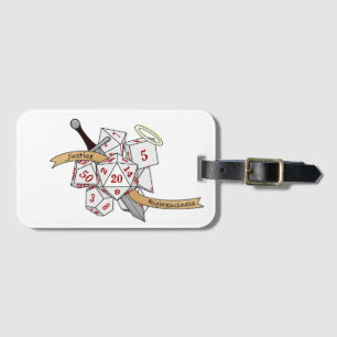 Étiquette À Bagage Conception de dés Paladin
