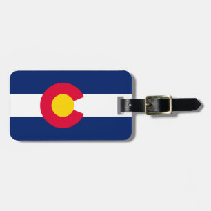 Étiquette À Bagage Conception de drapeau d'état du Colorado