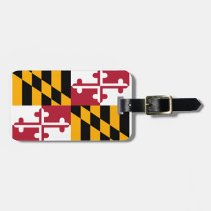 Étiquette À Bagage Conception de drapeau d'état du Maryland