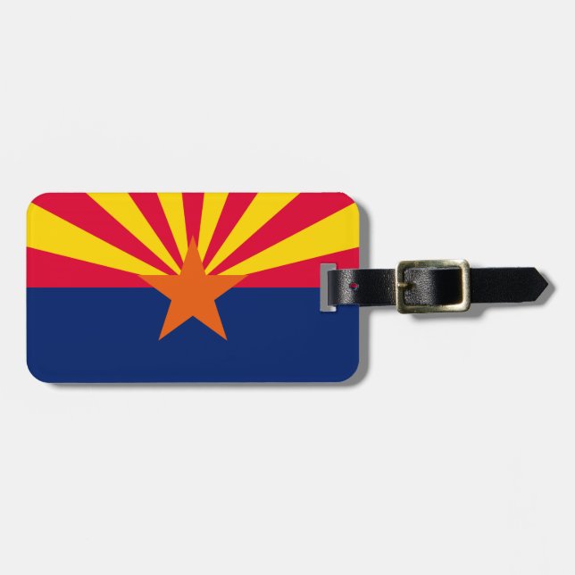 Étiquette À Bagage Conception du drapeau de l'État de l'Arizona (Devant horizontal)